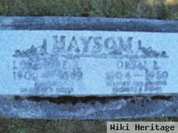 Orval E Haysom