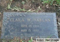 Clara W Harlan