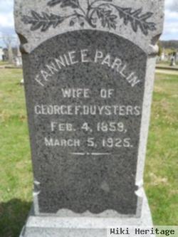 Francis Evelyn "fannie" Parlin Duysters