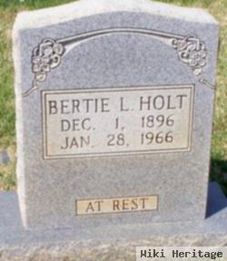 Bertie L Holt