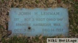 Sgt John H Lehman