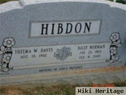 Billy Norman Hibdon