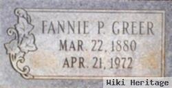 Fannie P Greer