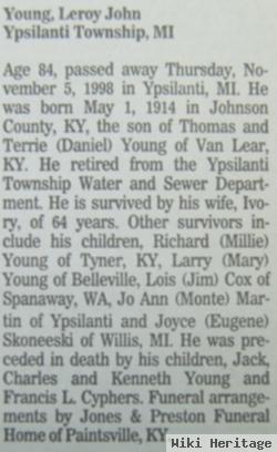 Leroy John Young