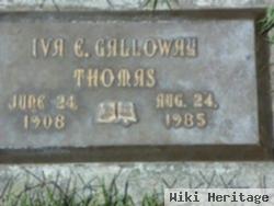 Iva E Galloway Thomas