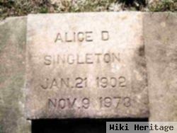 Alice D Singleton