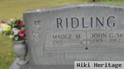 Madeline Mabel "madge" Crawford Ridling