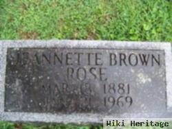 Jeannette Brown Rose