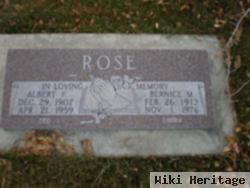 Albert F Rose