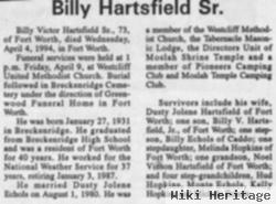 William Victor "billy" Hartsfield, Sr