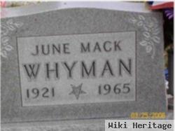 Doris June "june" Mack Whyman