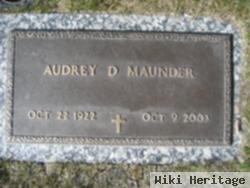 Audrey D Maunder