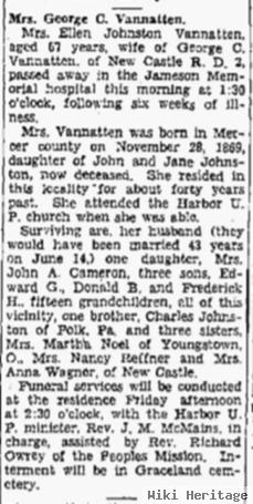 Ellen M. Johnston Vannatten