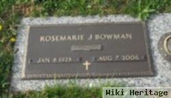 Rosemarie J. Hagerman Bowman