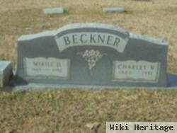 Myrtle "donald" Beckner