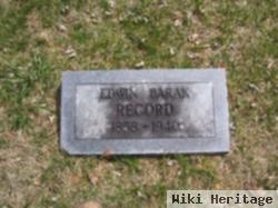 Edwin Barak Record