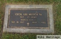 Cecil Lee Musick