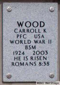 Carroll K Wood