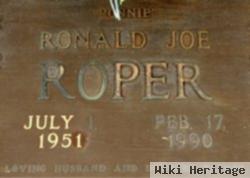 Ronald Joe "ronnie" Roper