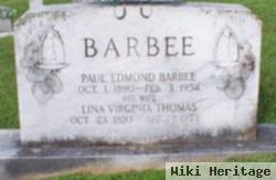 Lina Virginia Thomas Barbee