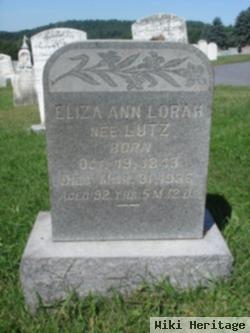 Eliza Ann Lutz Lorah