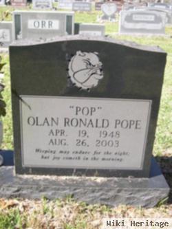 Olan Ronald "pop" Pope