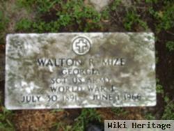 Sgt Walton R Mize