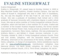 Evaline A Graser Steigerwalt