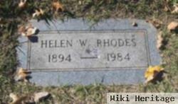 Helen Harned "queen" Williams Rhodes
