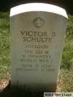 Pfc Victor Bernard Schulte