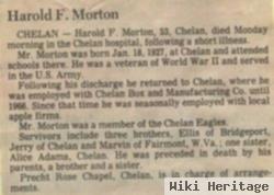 Harold F "sam" Morton