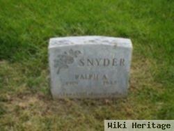 Ralph A Snyder