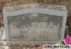 Thelma W Farley