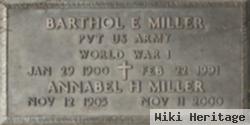 Barthol E Miller