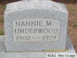 Nancy M. "nannie" Underwood