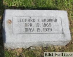 Leonard F. Badman