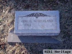 Opal Gladys Gillispie Sutherland