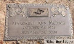 Margaret Ann Mcnair