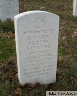 1Lt Hayden Eugene Stearns