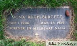 Ruth Elizabeth "dona" Burgett