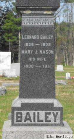 Mary J Nason Bailey