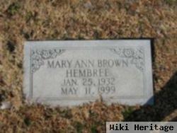 Mary Ann Brown Hembree