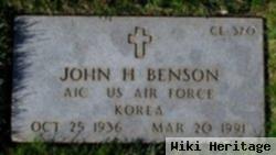 John H Benson