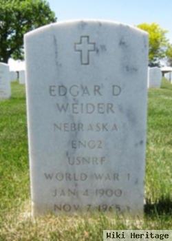 Edgar D Weider