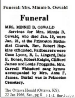 Minnie B. Ruse Oswald