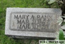 Mary A. Carter Rank