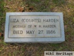 Louisa Eliza "liza" Counts Harden