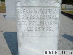 Sarah E. King Higginbotham