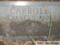 Frances Ann Ingram Carroll