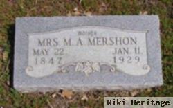 Mrs M A Gibbs Mershon